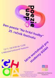 foto - Den poezie „Na hrázi hudby“ – 25. ročník festivalu 11. – 24.11.2024